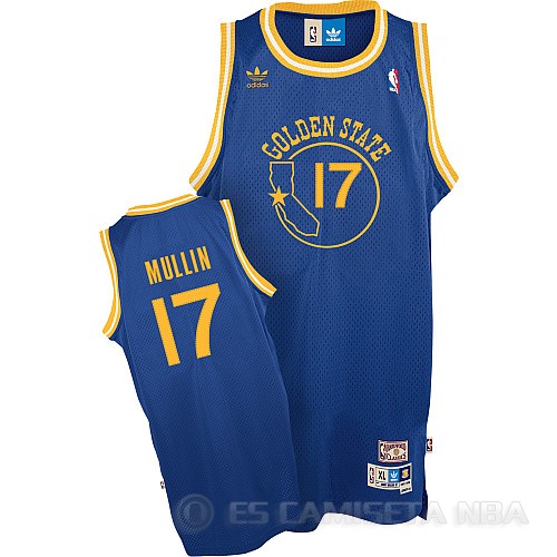 Camiseta Mullin #17 Golden State Warriors Azul - Haga un click en la imagen para cerrar